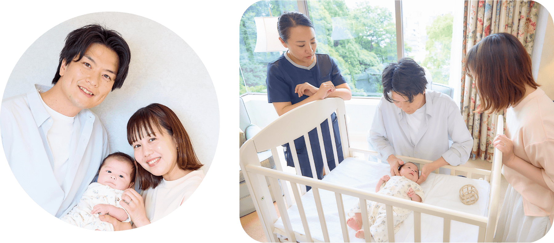 笑顔の読者モデルの陽菜さん、時男さん、凜果（りんか）ちゃん（2ヵ月）の画像